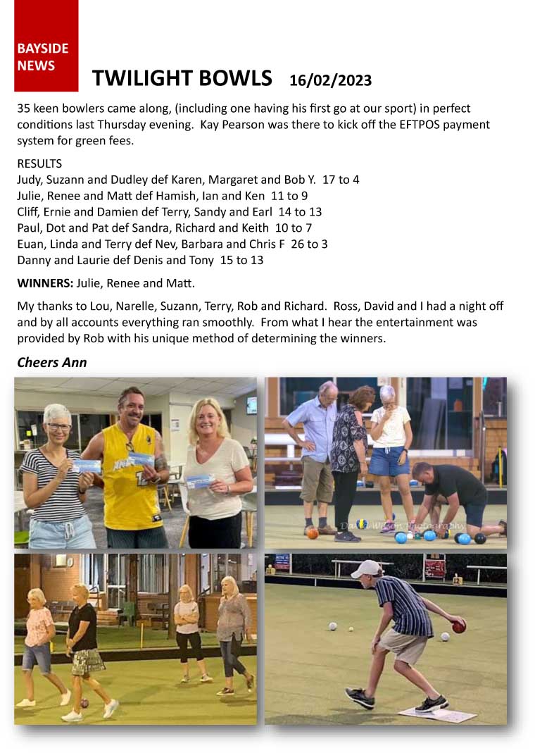 Twilight Bowls Feb 2023 Photos